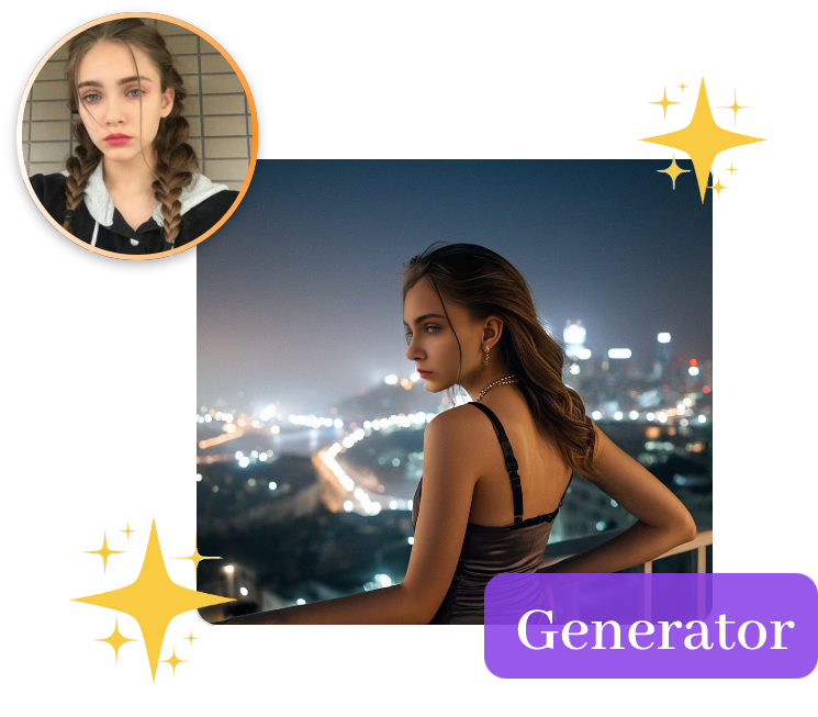 Generate stunning AI portraits with just a few simple prompts